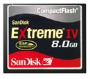 Sandisk Extreme IV flash drive and Firewire 800 reader